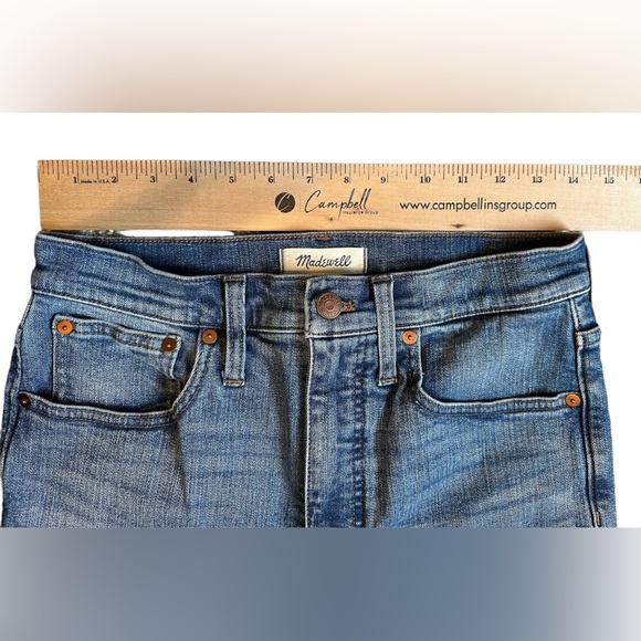 Madewell Skinny Flare Jeans High Rise Demi Boot Denim Women’s Sz 28 Medium Wash - Picture 6 of 11